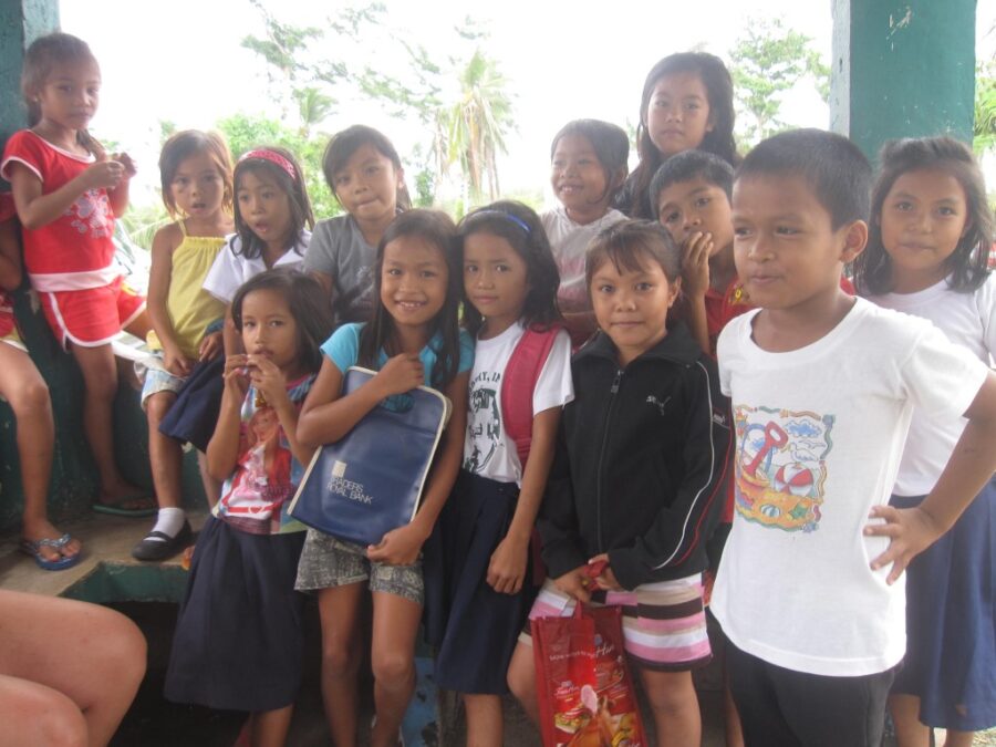 Children at school in The Philippines