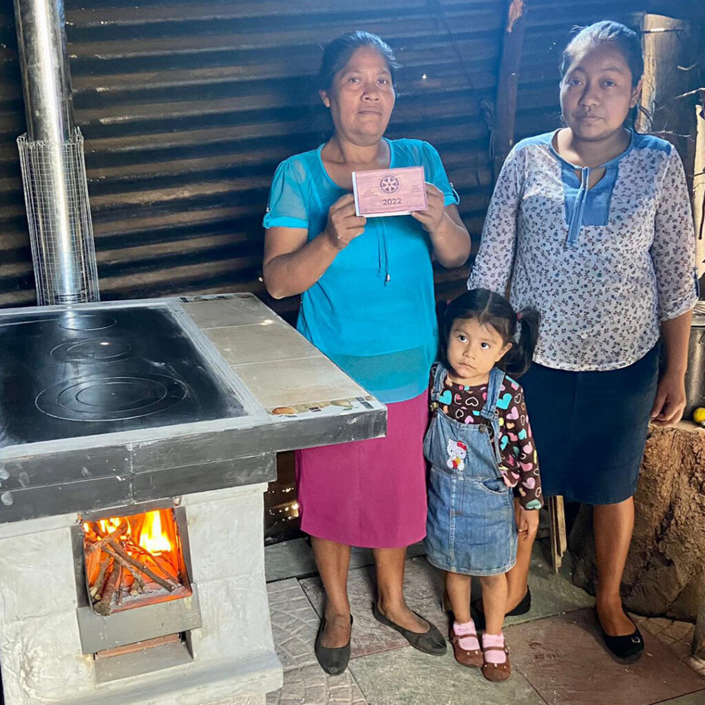 One of many families in Guatemala who received an Eco Stove