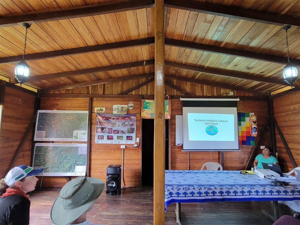 Presentation at Ranger station Costa Rica