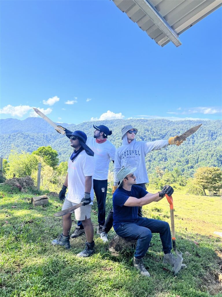 Salesforce DWC volunters goofing around Costa Rica