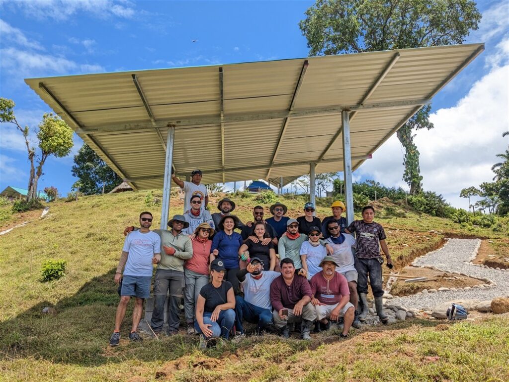 Salesforce volunteer group photo under completed platform project Costa Rica