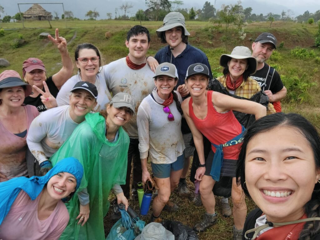 DWC volunteers in Costa Rica posing at project site