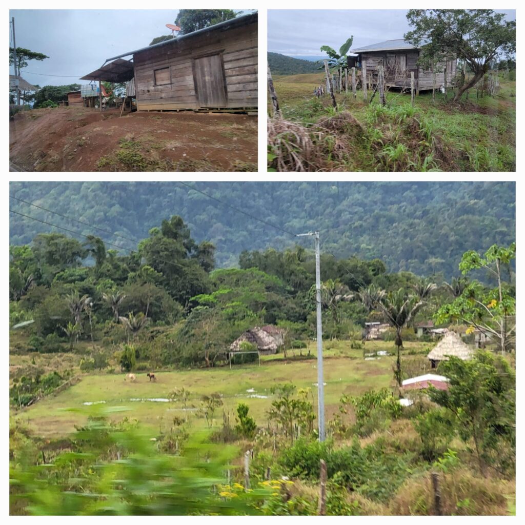 Collage of rural houses Costa Rica