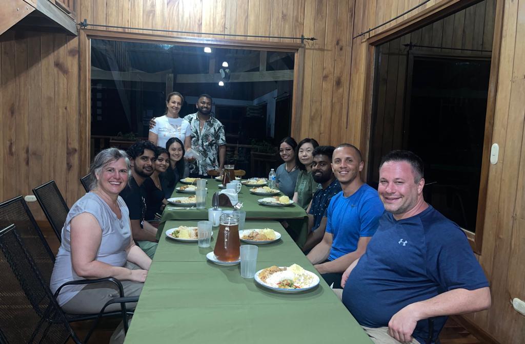 Salesforce team Costa Rica May 2023 having dinner