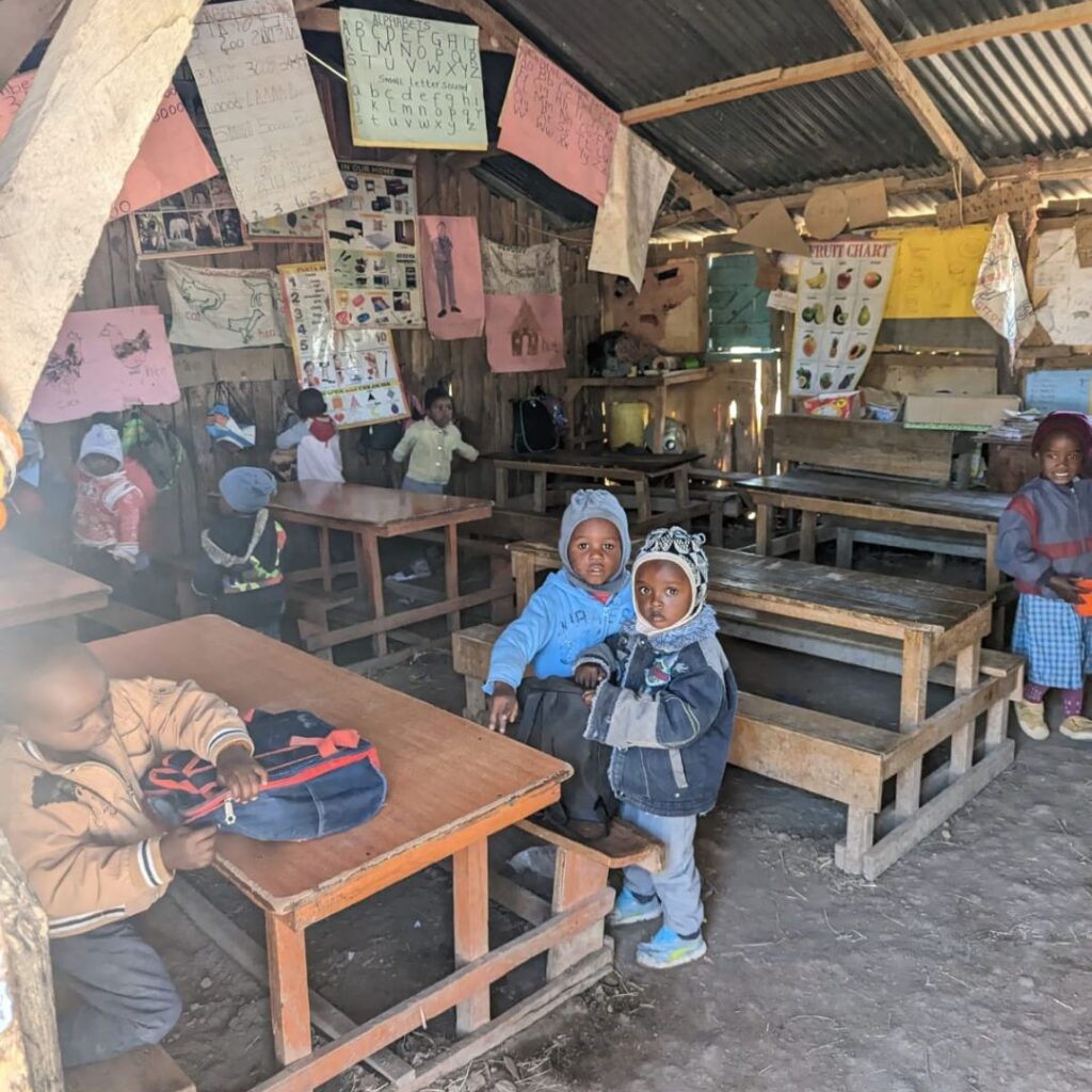 School kids in classroom in Kenya