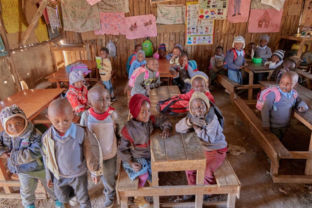 School children in classroom in Kenya