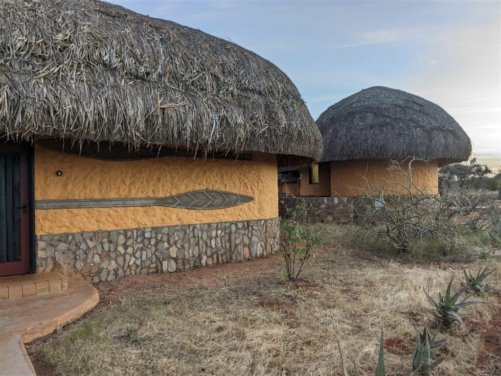 Grass roof building Kenya
