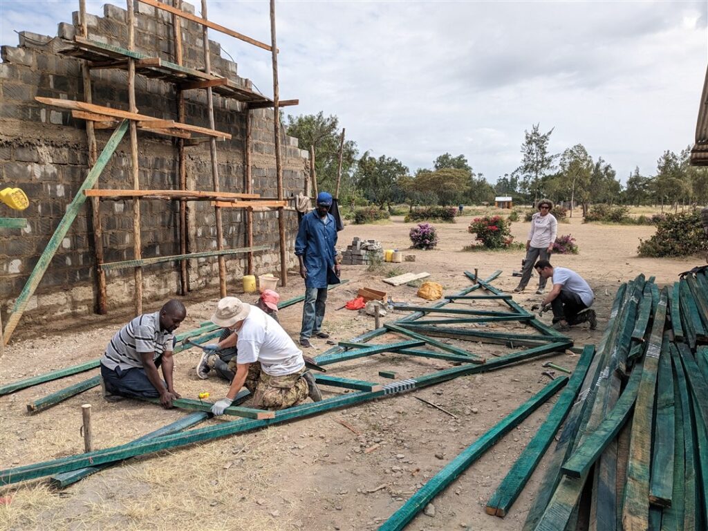 DWC volunteers at project site in Kenya