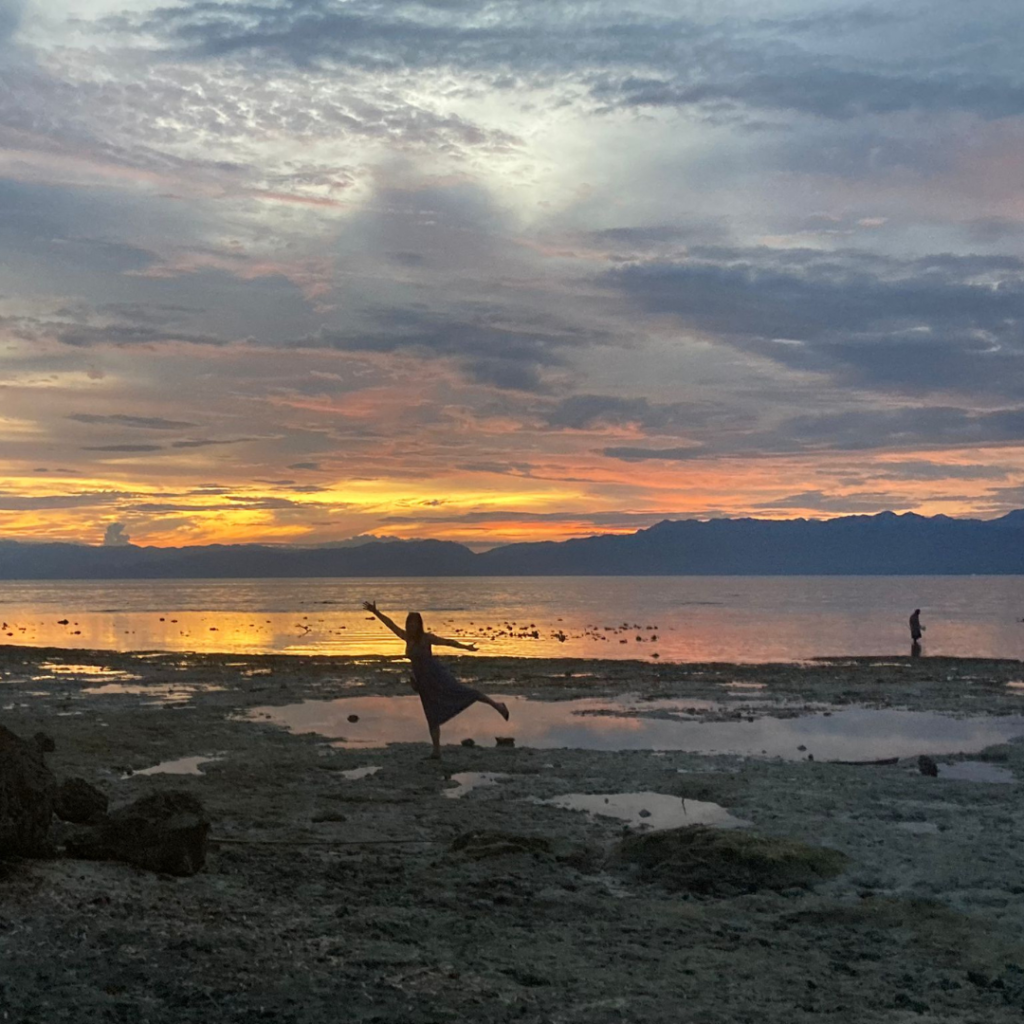 Beach at sunset Philippines
