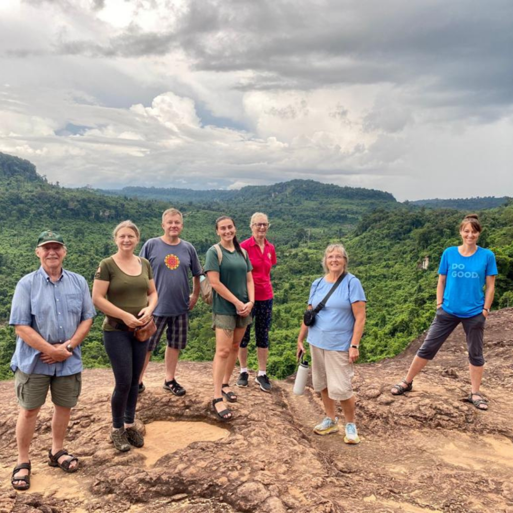 DWC group photo on top of mountain Cambodia