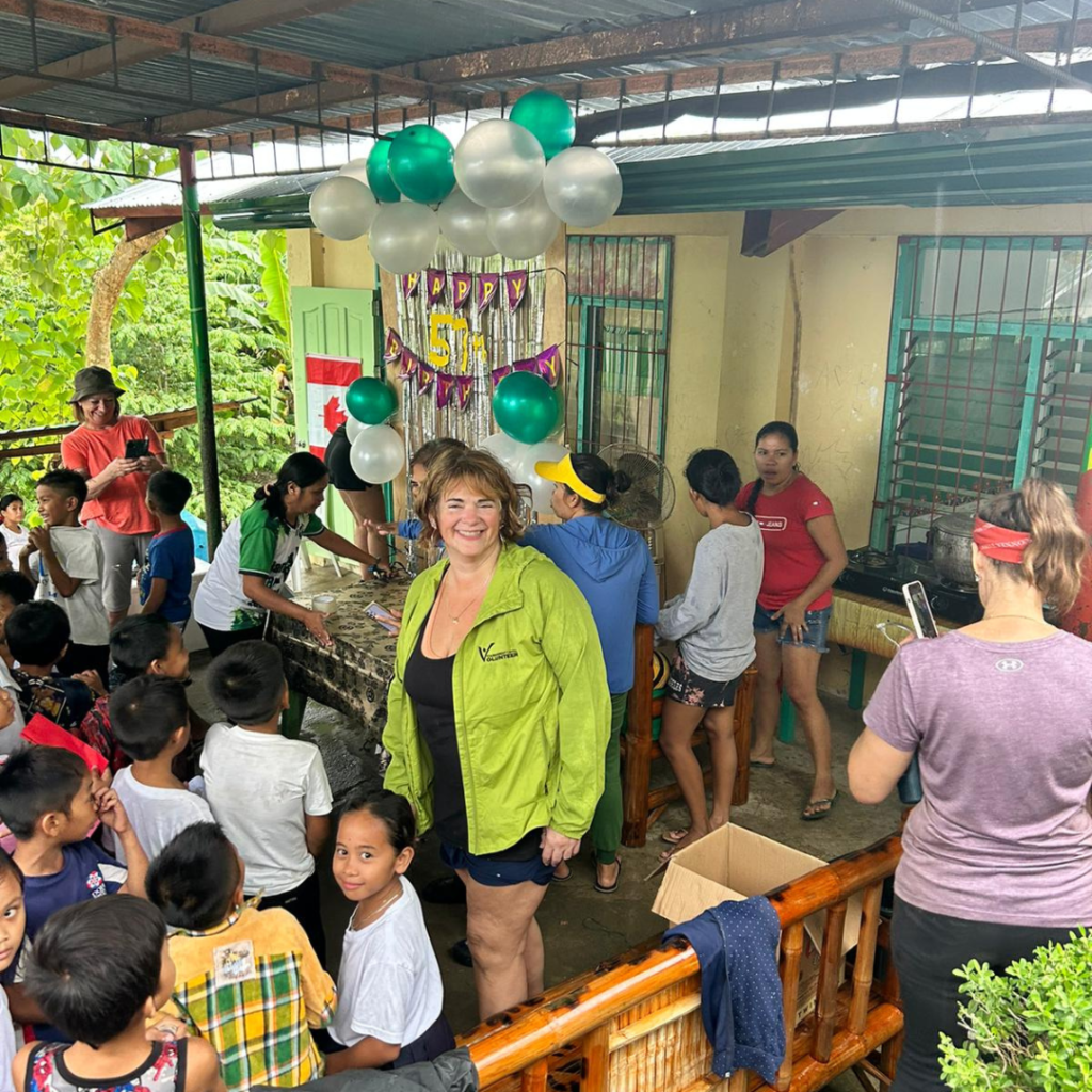 DWC volunteers at birthday party in Philippines