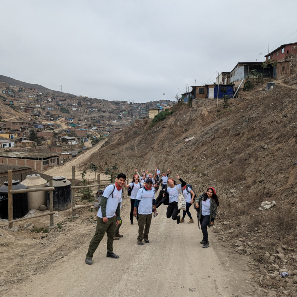 Salesforce volunteers at project site Peru