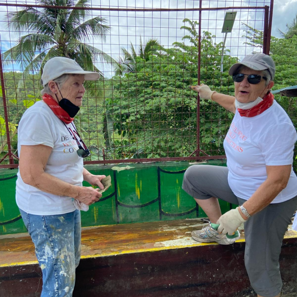 DWC volunteers in Philippines working on security fence