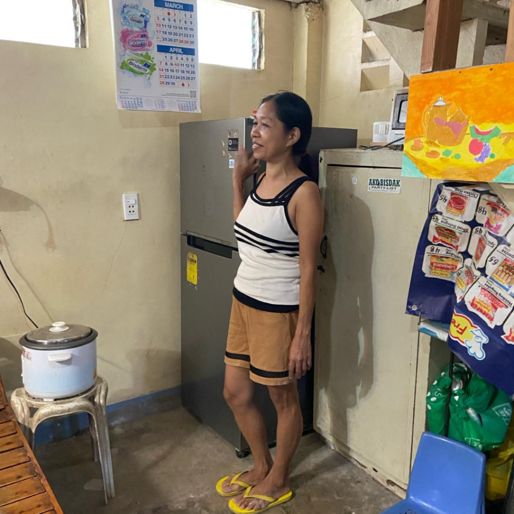 Local Philippine woman in kitchen