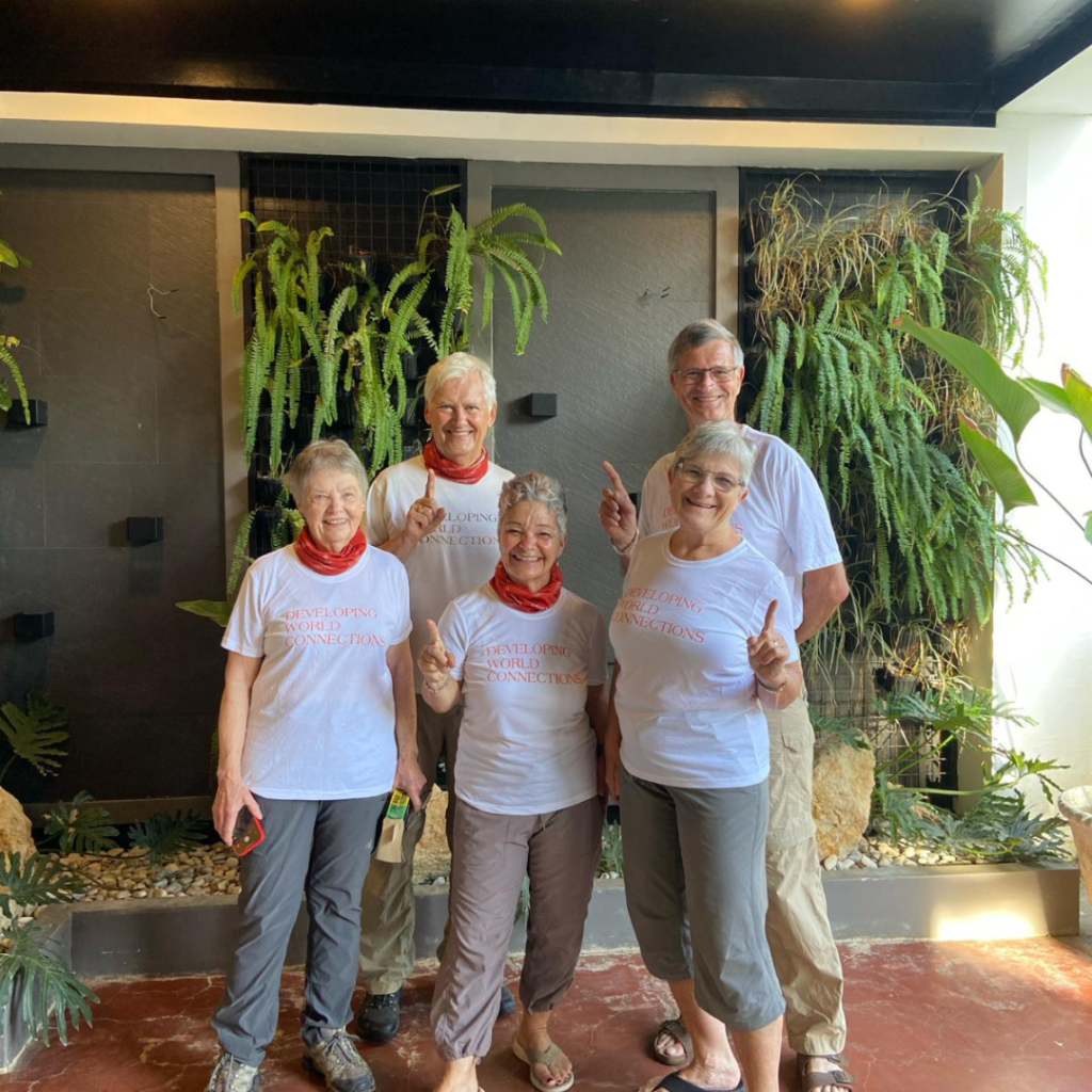 DWC volunteer team in white shirts Philippines