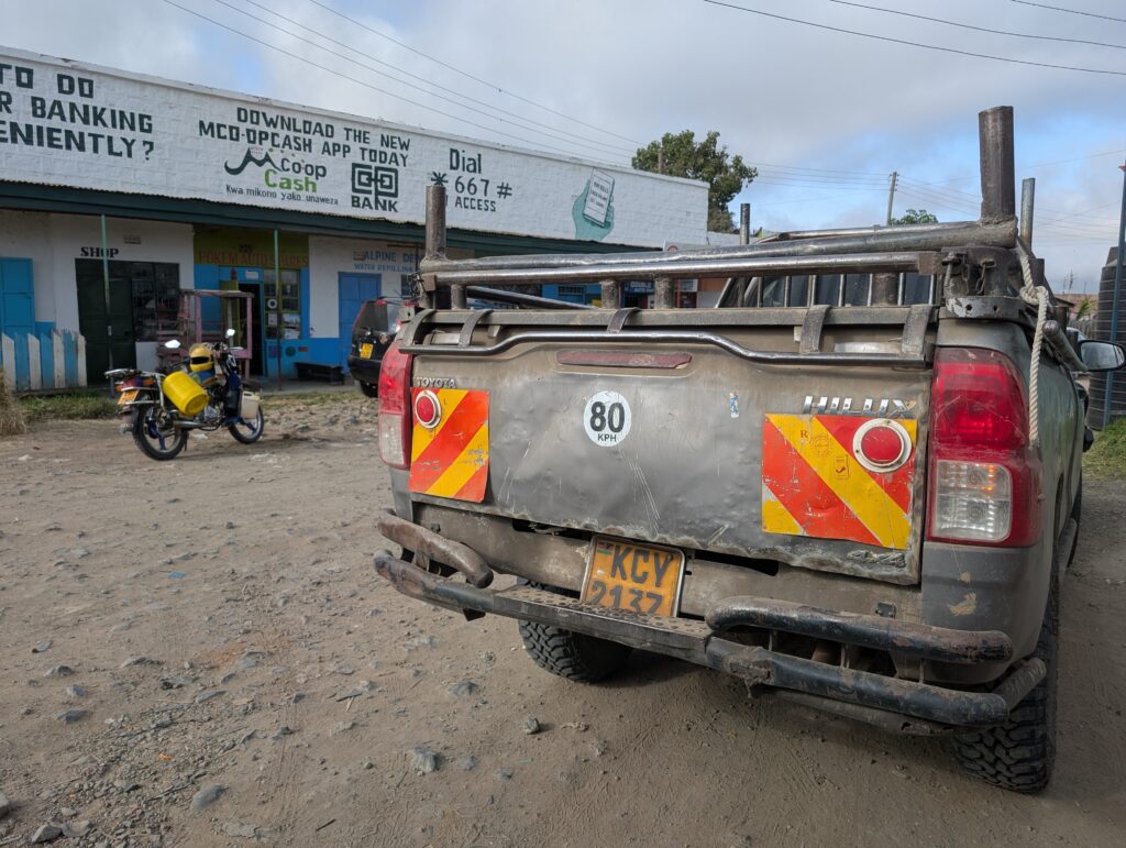 Outside hardware store Kenya