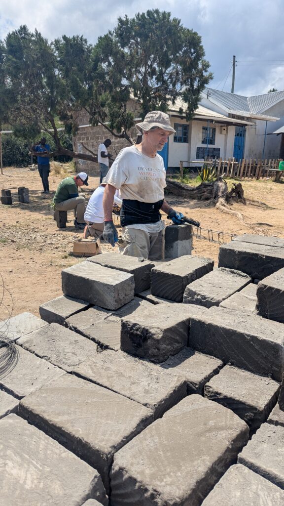 Working with bricks Kenya