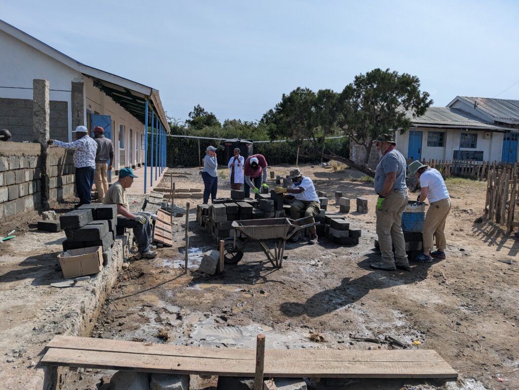 Mixing concrete Kenya