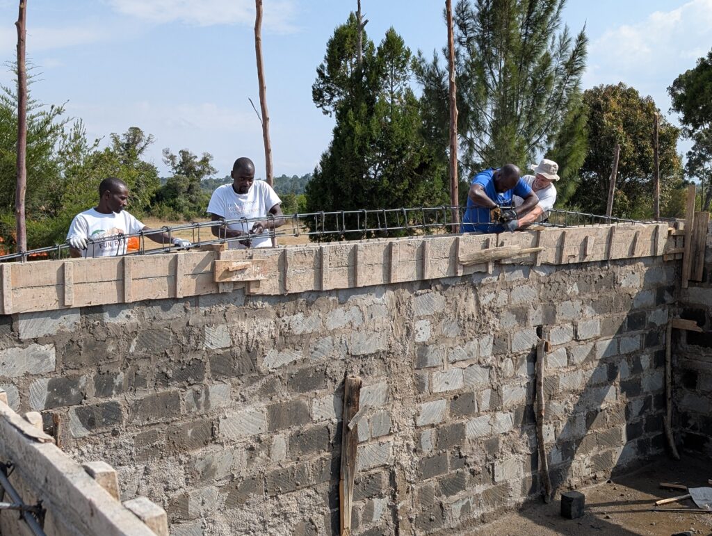 Setting rebar in concrete Kenya