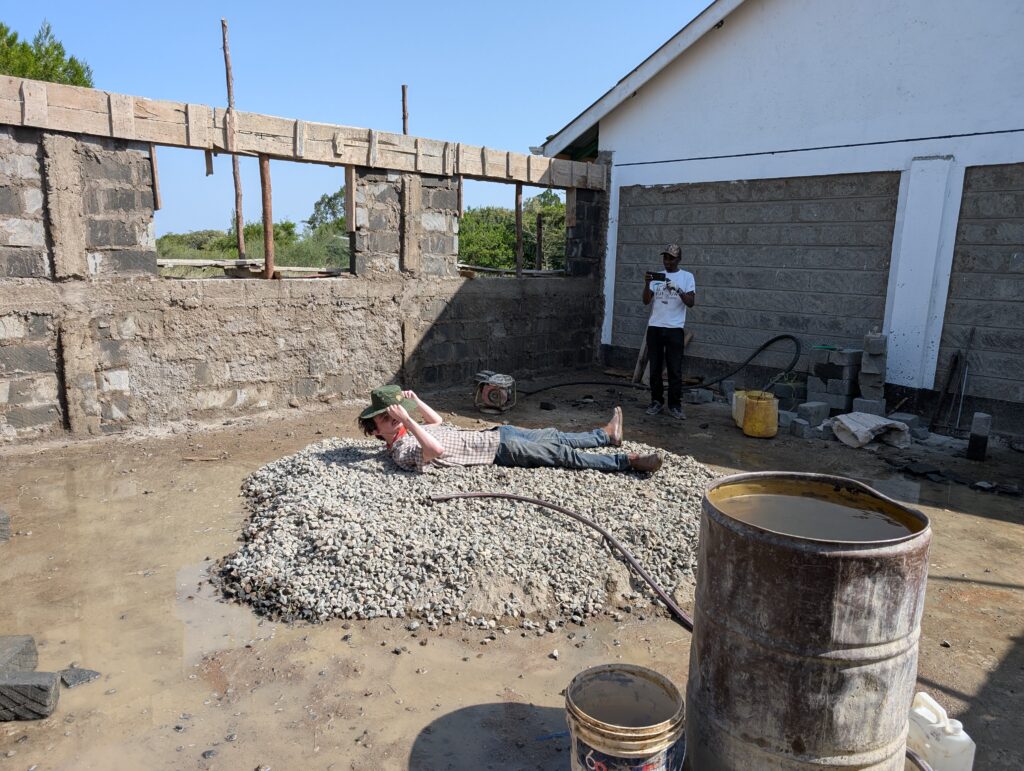 Mixing cement Kenya