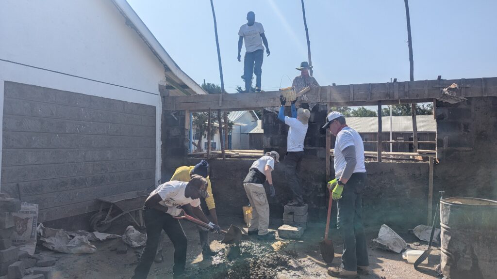 Mixing cement Kenya