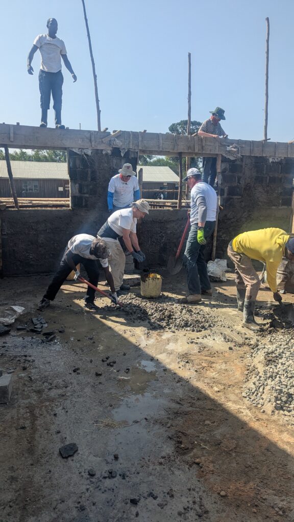 Mixing cement Kenya