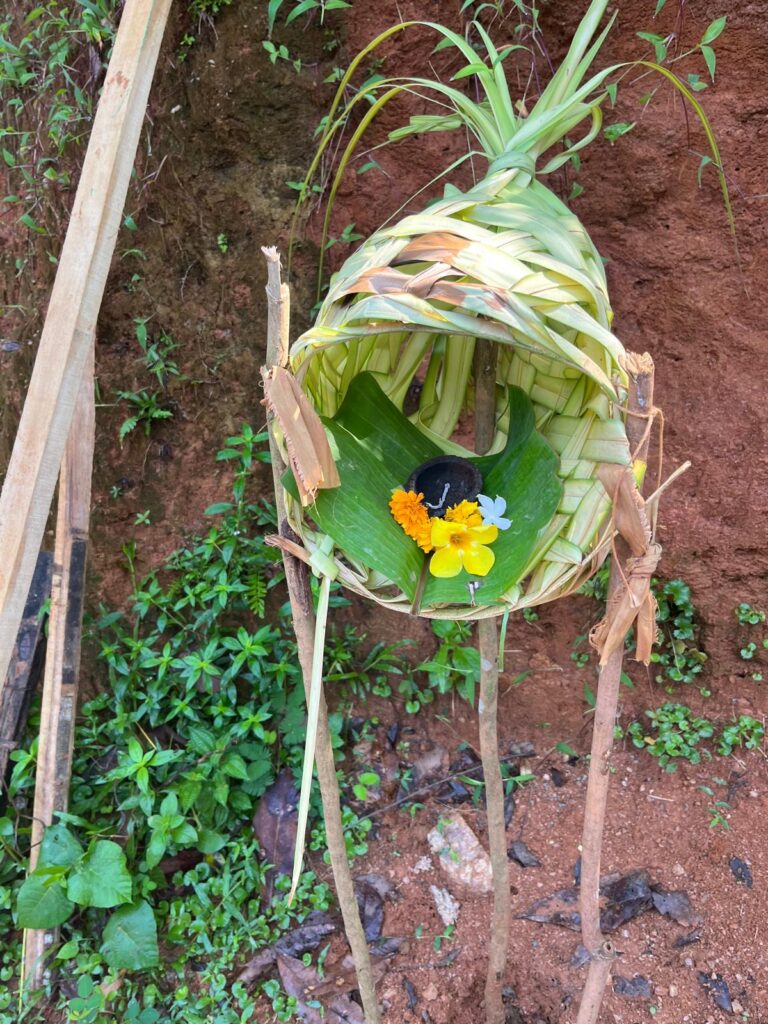 Candle in basket Sri Lanka